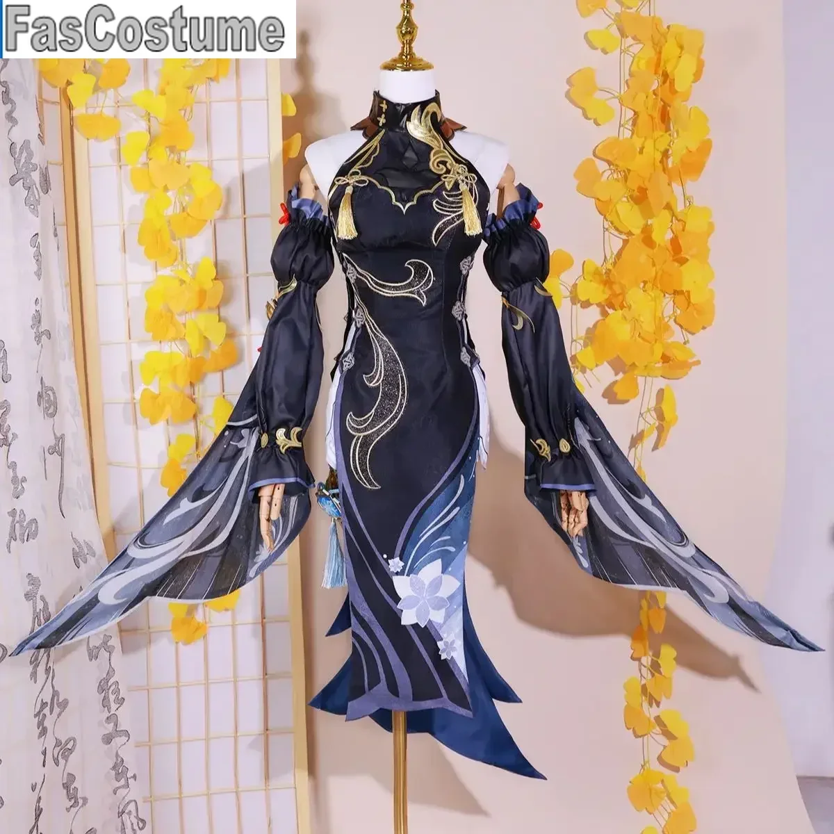 Frostflower Dew Shenhe Косплей Костюм Genshin Impact Униформа для взрослых Парик Аниме Костюмы на