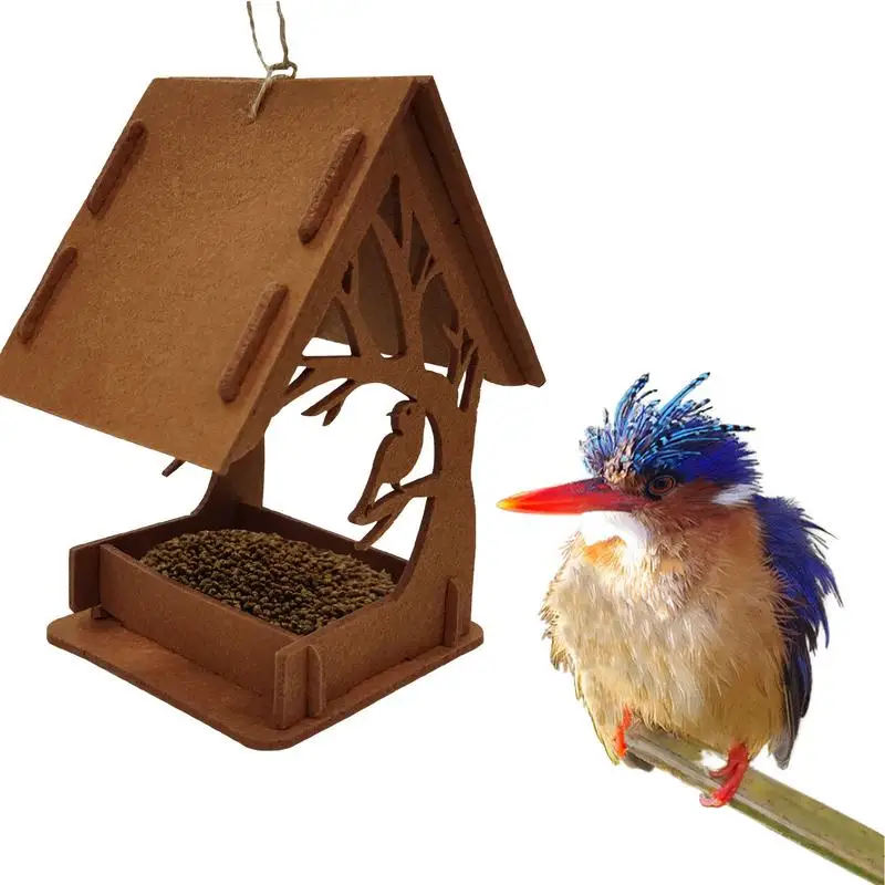 For Outside House Shape Outdoor Garden Hunging Bird Feeder S