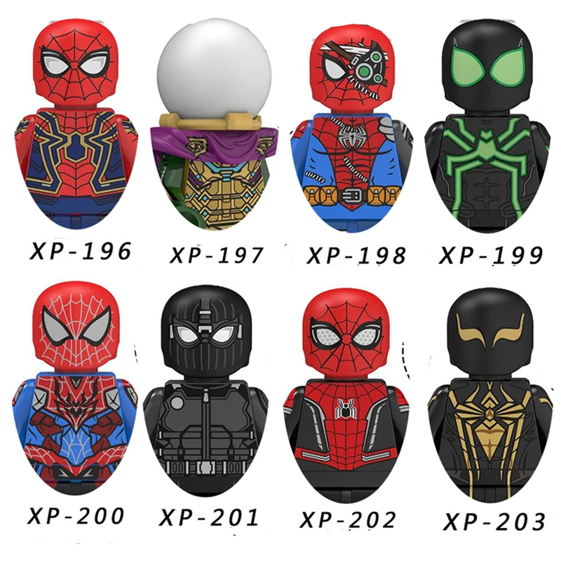 

Marvel Blocks KT1027 Hero Series Anime Figure Spider-Man Mysterio Minifigure Assembly Building Block kids Toys Holiday Gifts