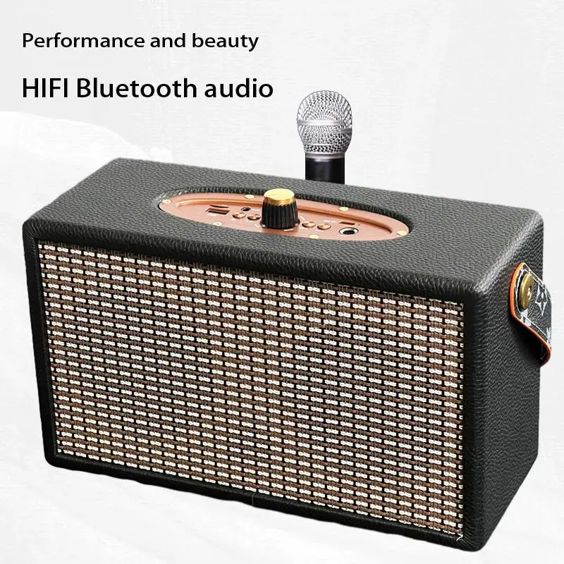 

Experience High-Quality Sound with the 5.0 Home Plug-in Subwoofer Speaker - Vintage Wireless Technology at Its Finest