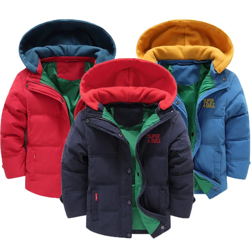 Splicing Thicken Keep Warm Hooded Cold Protection Windbreake