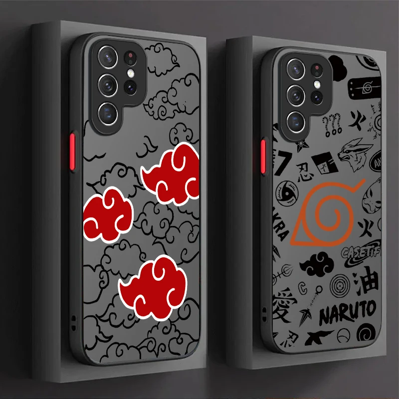 Фото Матовый жесткий чехол Hot Anime N-Narutos для Samsung Galaxy S24 S23 S22 Ultra S21 S20 FE S10 Plus A15 A25 A35 A55 5G Note 20 10 Cover №1