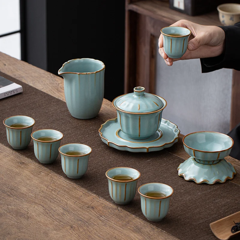 Чайная посуда Gaiwan Chawan набор из чаши для супа китайские кружки кунг-фу фарфоровая