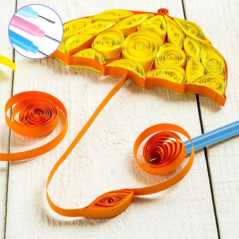 7/6/12Pcs Paper DIY Set Quilling Tool Tweezer Needle Pins Slotted Pen Kit Assorted Color Origami Scrapbooking
