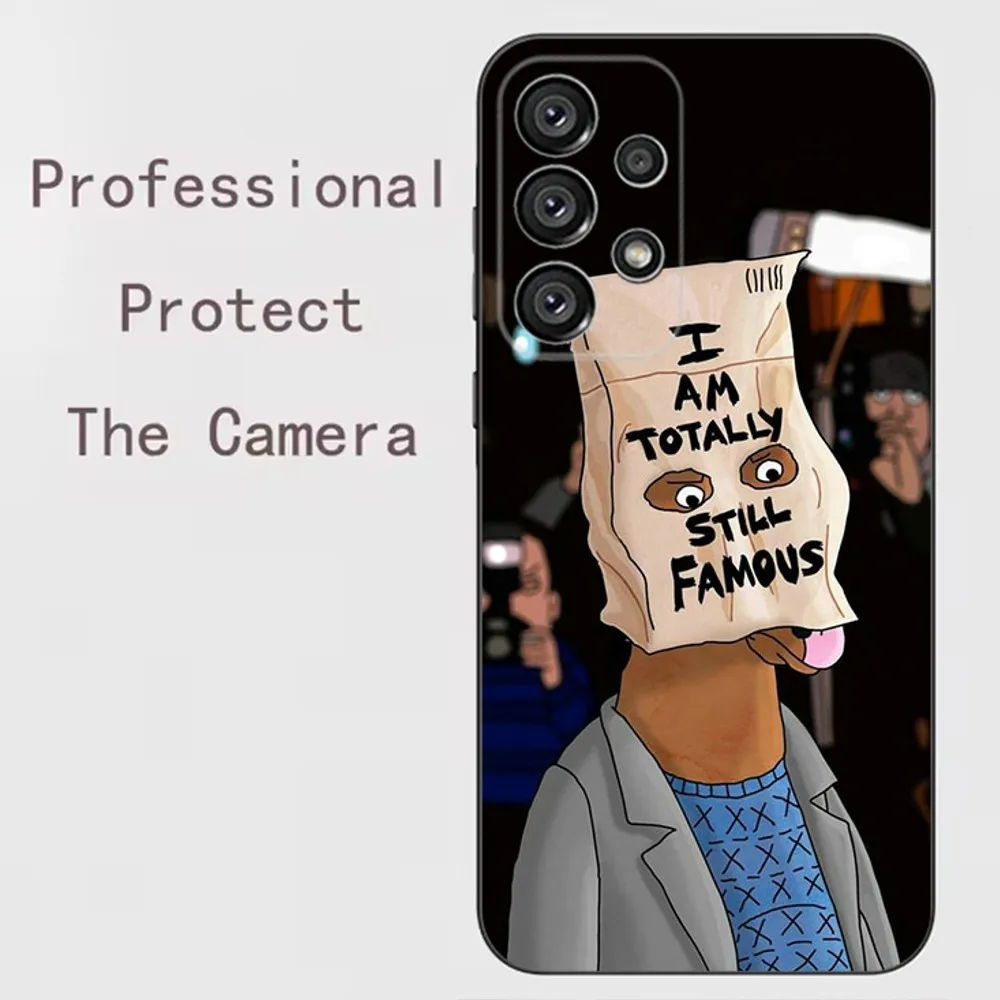 Забавный чехол для телефона B-Bojack H-Horseman Samsung Galaxy A13 A21s A22 A31 A32 A52 A53 A71 A80 A91 Soft Black Shell