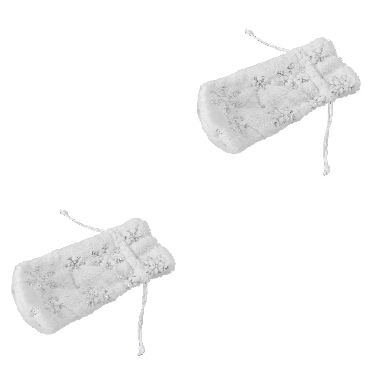 

Christmasbottlecover Cloth Charms Tableware Pouch Party Favors Dinner Table Decorations Snowflake