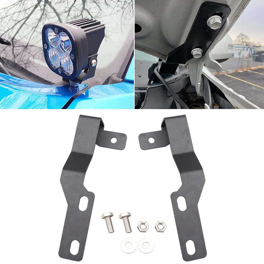

Hood Mounting Work Light Bracket Automotive Led Pods Worklight Holder for 2005-2015 Toyota Tacoma