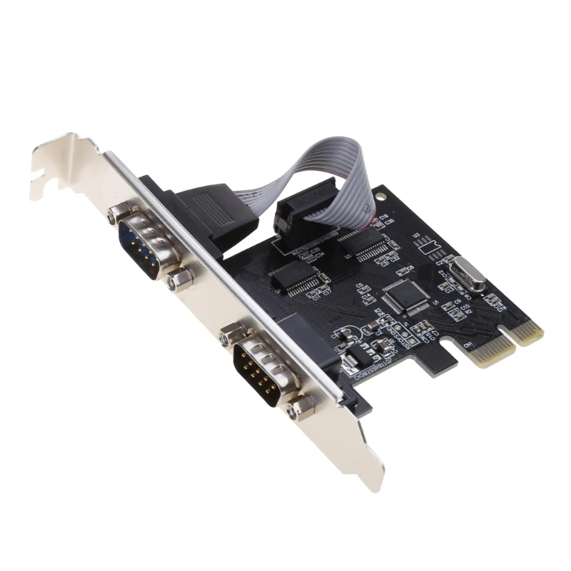Pcie к двум последовательным портам RS232 Карта расширения 25 Мбит/с компьютера