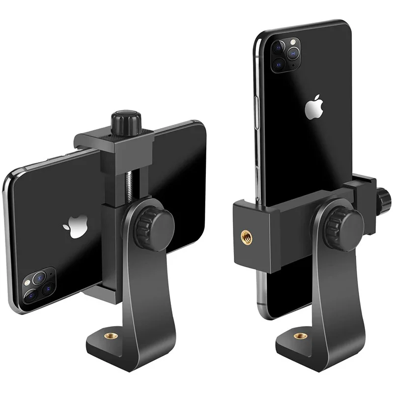 

360 Degree Mobile Phone Clip Cellphone Holder Tripod Mount Desk Tripod Adapter Mount Tripod Mount Clamp For Phone Vlog Shooting