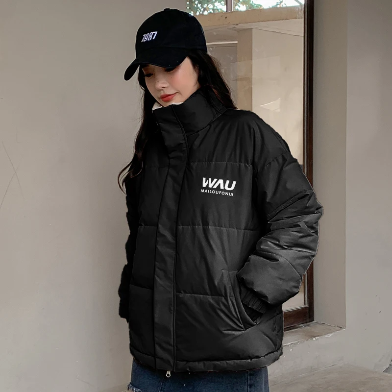 2022 Winter Clothes Female Casual Loose Down Cotton New Fashion Loose Lamb Wool Down Jacket Reversible Down Jacket For Ladies