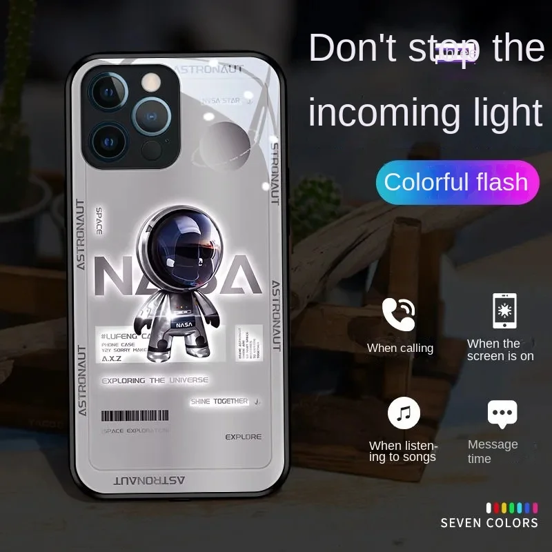 

iPhone 13 Astronaut Luminous Mobile Phone Case For iPhone 13 12 Pro Max Mini 11 Pro Max XS Max XR X 7 8Plus