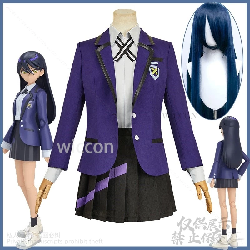 New Anime GQuuuuuuX Gundan Nyaan Cosplay Costume JK School Uniform Dress Kawaii Wigs For Girls Woman Halloween Cos Customized