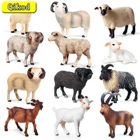 realistic poultry animals simulation goat alpaca lamb antelope ranch poultry model pvc action figure figurines education kid toy