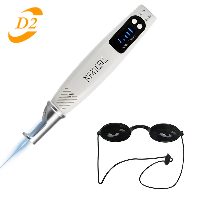 Picosecond Laser Pen Blue Light / Red Light Therapy Pigment Tattoo Scar Mole Freckle Removal Dark Spot Remover Beauty Machine