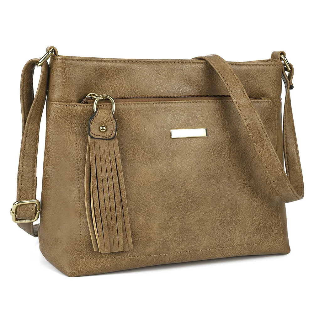 

Сумка-мессенджер из искусственной кожи в винтажном стиле