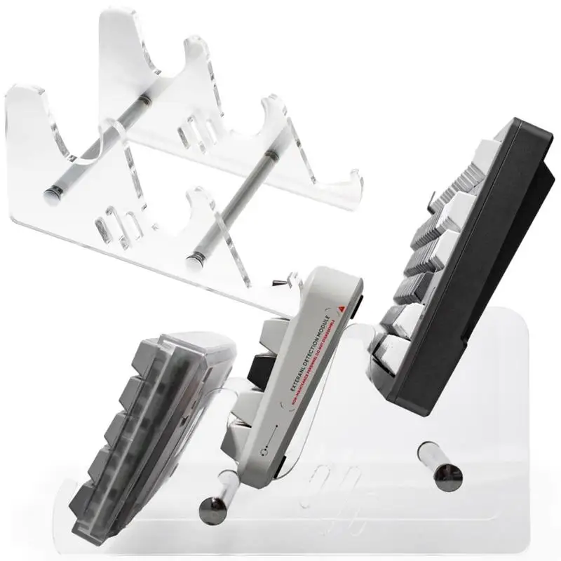 

Keyboard Organizer Shelf Keyboard Holder Storage Stand Acrylic 3 Layer Sturdy Space Saving Keyboard Holder For Exhibition