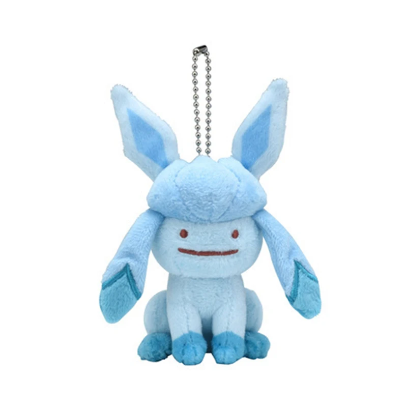 

10cm Pokemon Stuffed Plush Toys Leafeon Glaceon Poipole Litwick Misdreavus Anime Lovely Pendant Keychain Doll Kids Toy Gifts