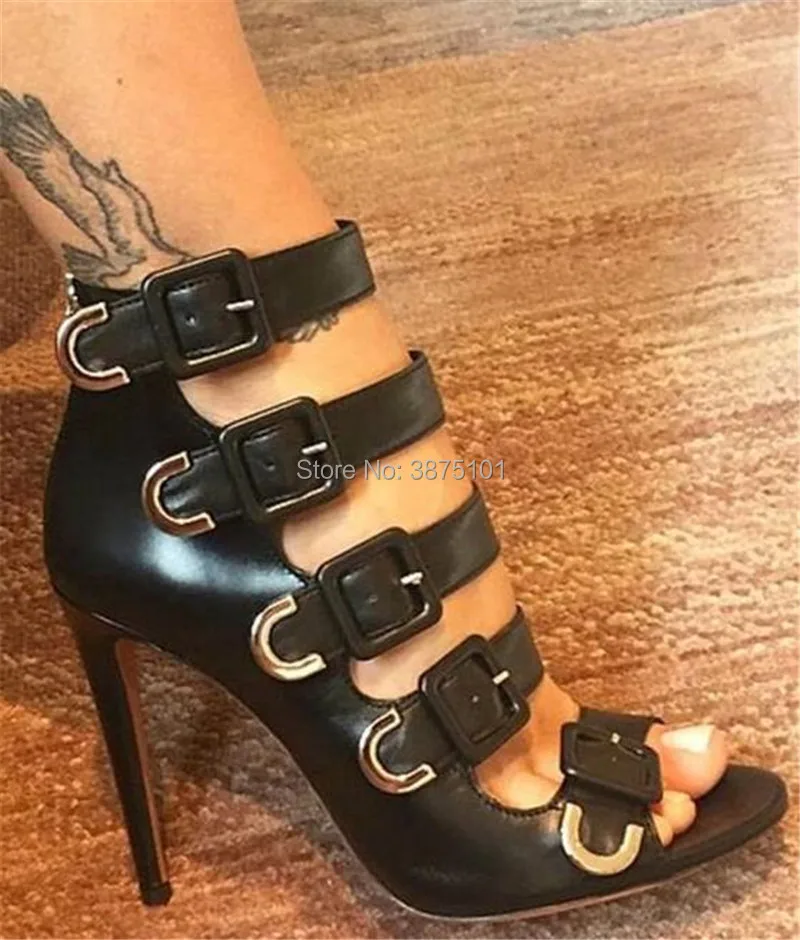 

Summer Women Platform Sandals Gladiator Fashion High heels Buckle Strap High Heel Ladies Open toe Sandals Runway Sandal Boots