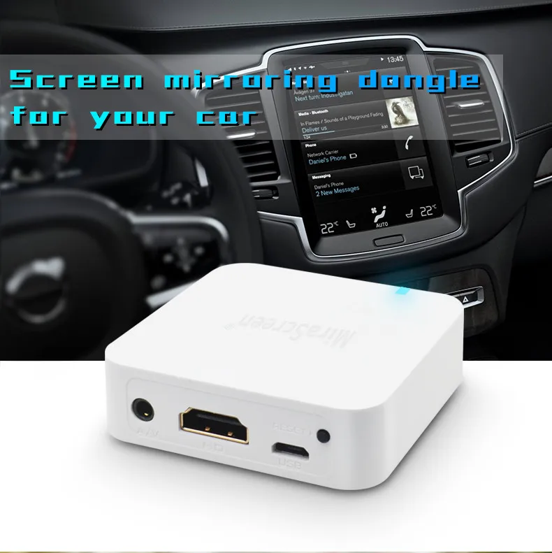 X7 Car Wireless WIFI Mirror Link Box HDMI-compatible Dongle for IOS Android Phone Audio Video Miracast Screen Mirroring To Car enlarge