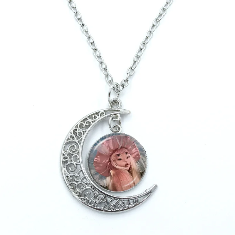 Мелини Мартинез фея девушка Y2K искусственное полумесяц ожерелье эффектные