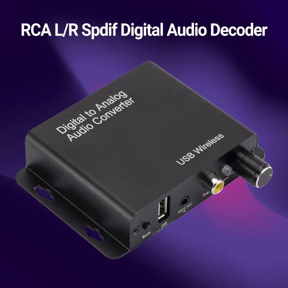 

Аудио преобразователь без потерь HiFi Plug Play 3,5 мм оптический волоконный коаксиальный аналоговый RCA L/R Spdif цифровой аудио декодер для семьи