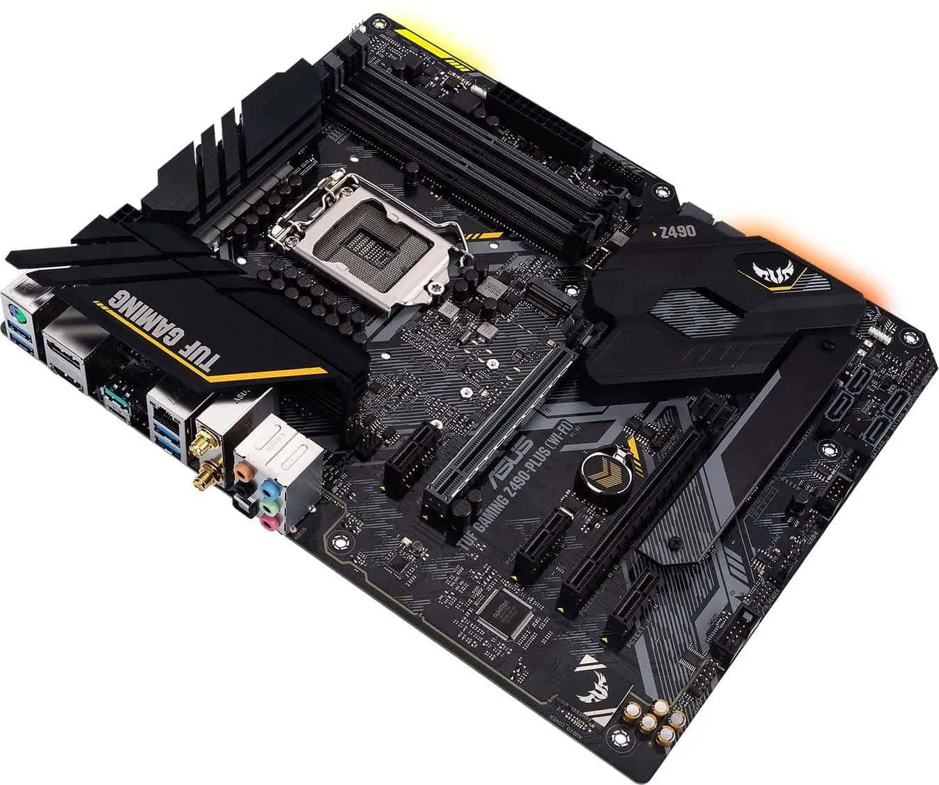 ASUS TUF GAMING Z490-PLUS Wi-Fi материнская плата Socket LGA 1200 использует Intel Z490 чип 4 × DDR4 DIMM PCI-E 3 0 2