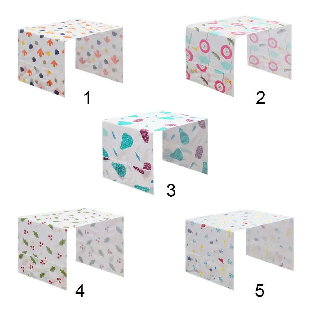 Цветочный узор подвесная сумка Peva чехол для духовки Водонепроницаемая скатерть