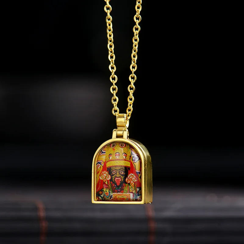Подвеска Thangka Zachilam ниша для статуи Будды открытая и закрывающаяся сменный узор