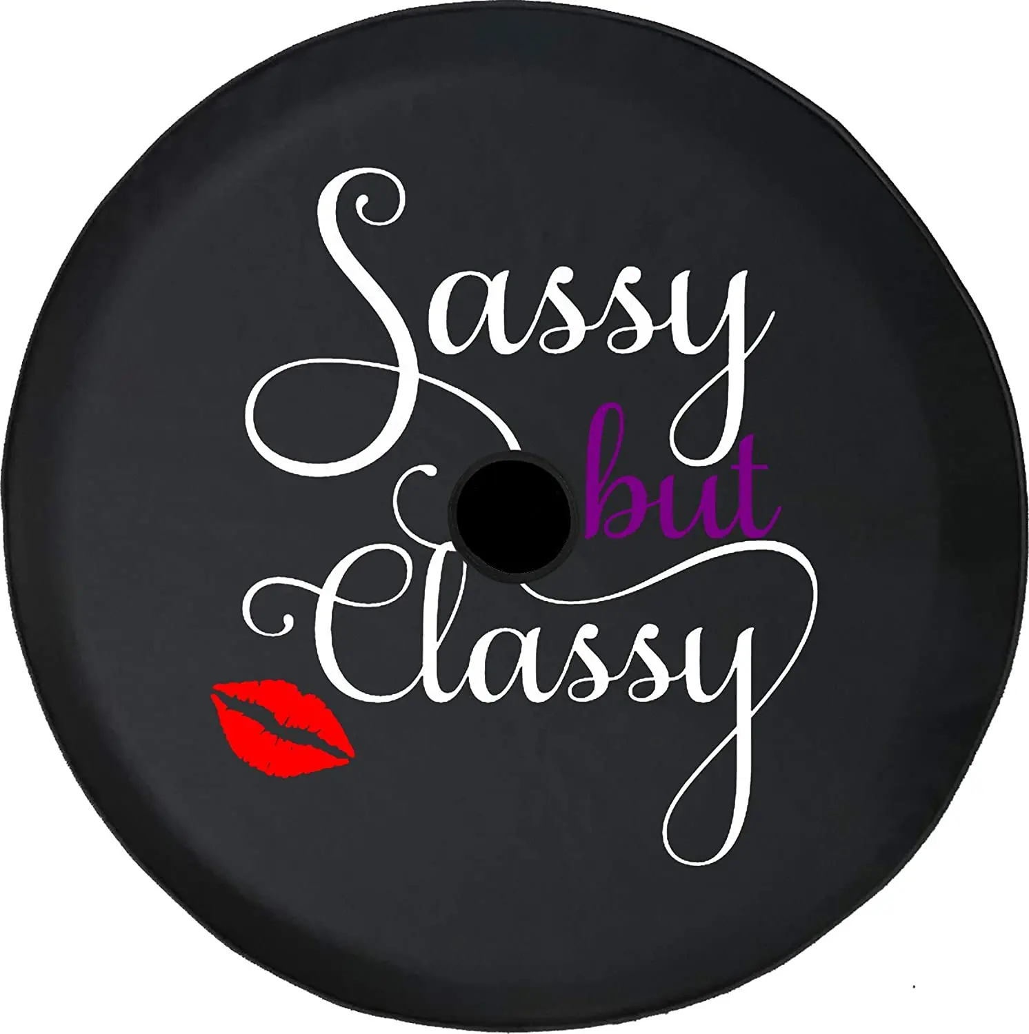 

Pike Outdoors JL Series Spare Tire Cover Stylish and Elegant Girls Lips Black 32"