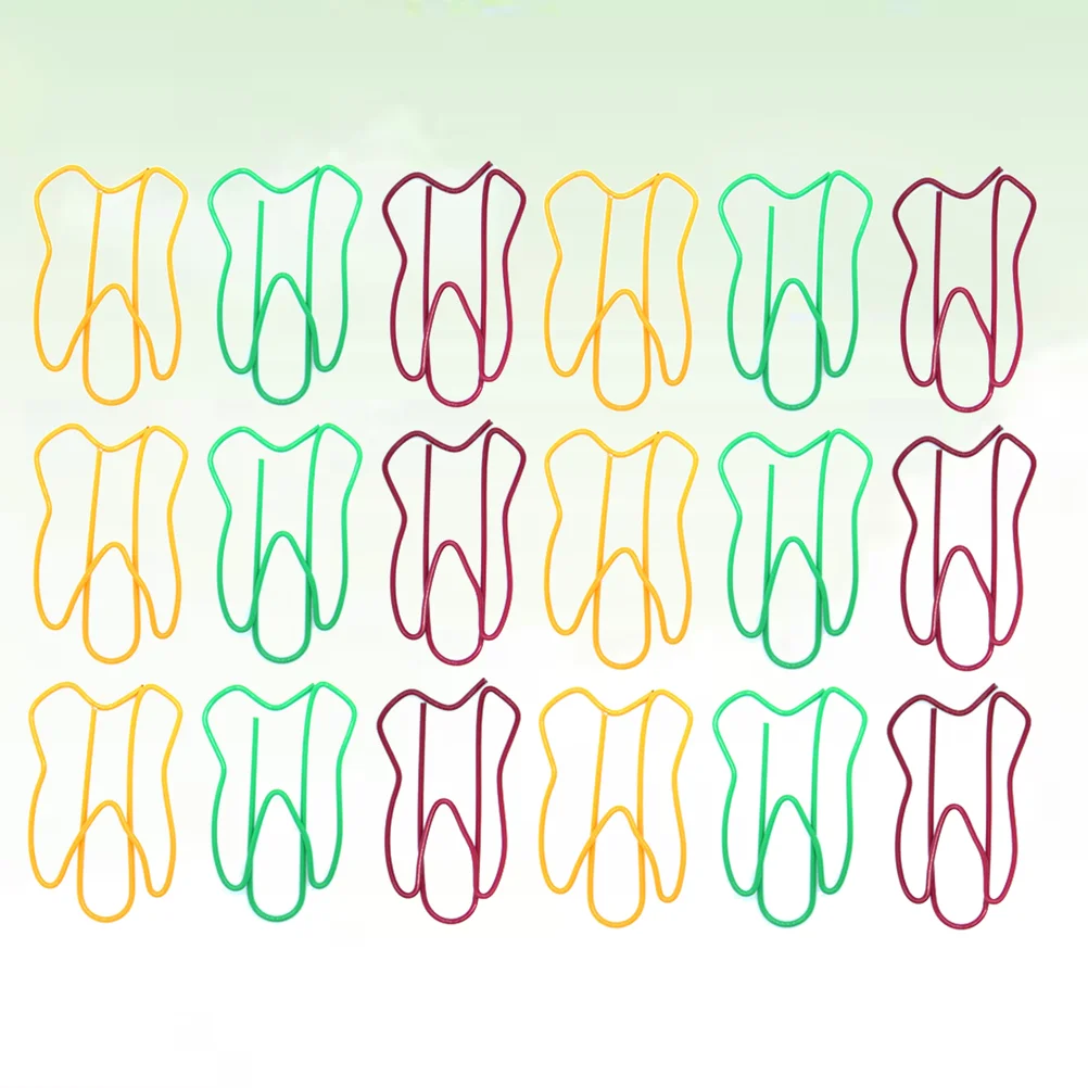 

50 Pcs Bookmark Clips Party Favors Gifts Stationary Mini Office Supplies Shaped Paper Document Pin Cute Colored