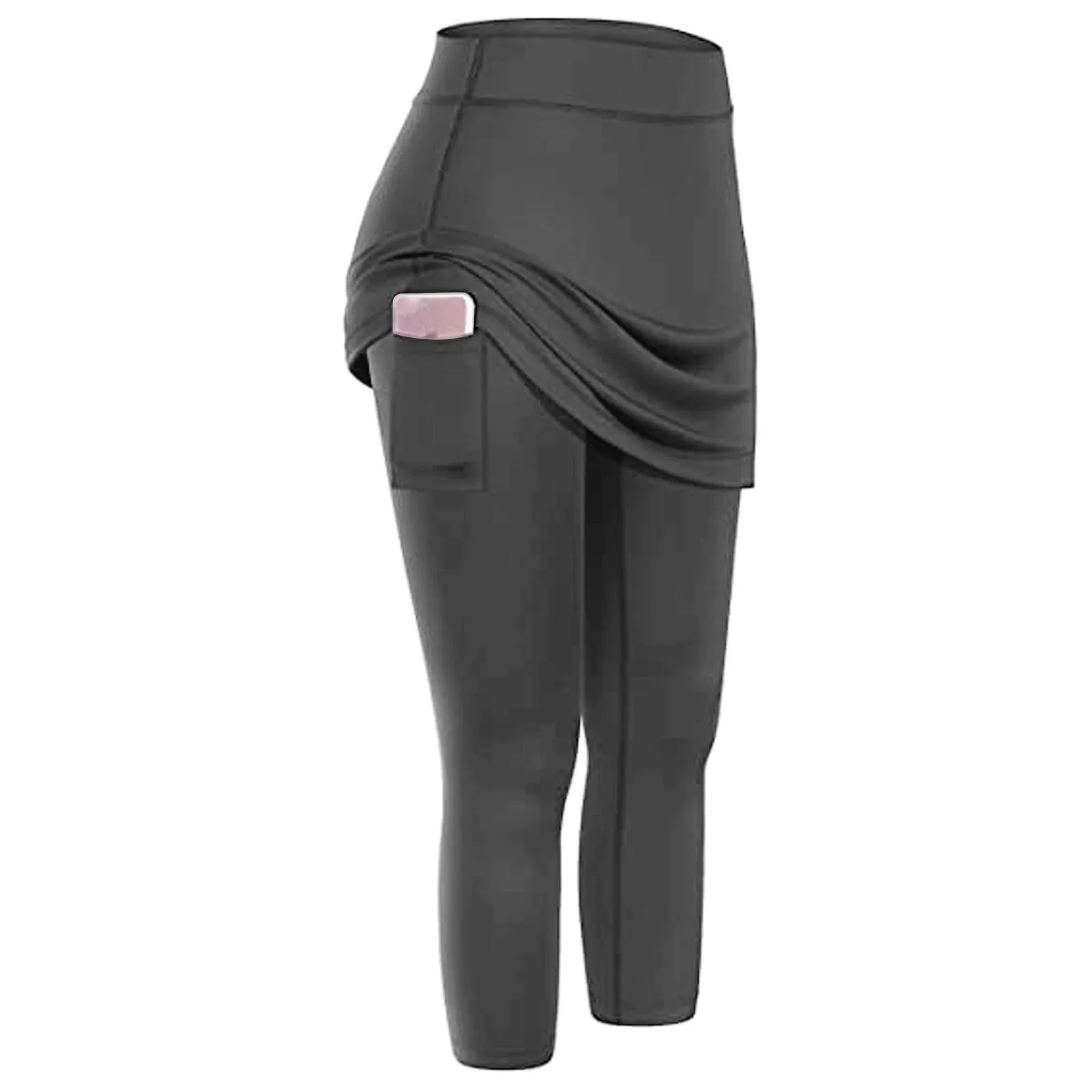 The New Wardrobe Malfunction Prevention Can Wear false two pants female yoga exercise side of running fitness pants pocket slack