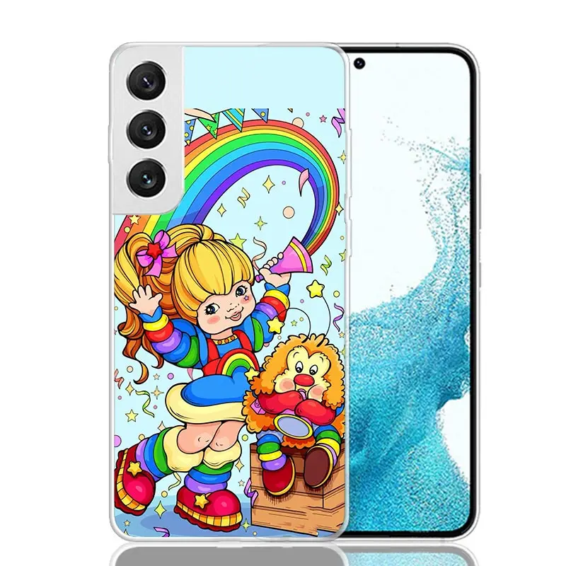 Чехол для телефона R-Rainbow Cute Brite Samsung Galaxy S23 S24 S25 Ultra S20 FE S21 + S22 Plus S10 с мягким принтом