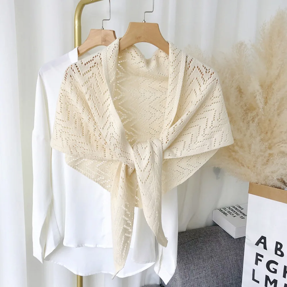 Модная треугольная полосатая накидка с вырезом Терилен в Корейском стиле