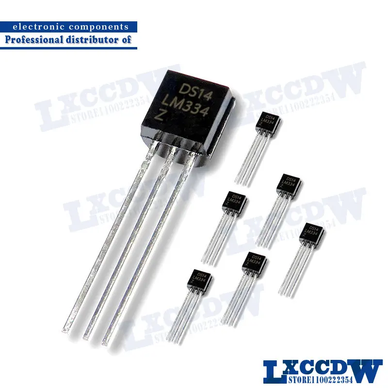 5 шт., регулируемый источник постоянного тока LM334Z TO-92 LM334 TO92
