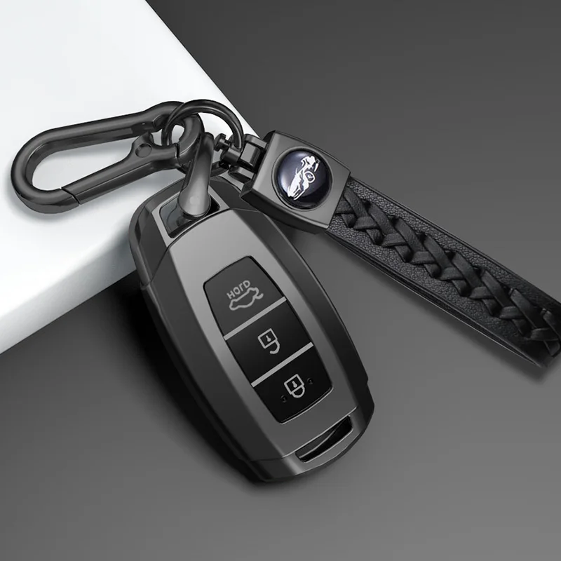 

Чехол для ключей от автомобиля с 3/4/5 кнопками, брелок для Hyundai I30 Ix35 KONA Encino Solaris Azera Grandeur Ig Accent Santa Fe Palisade