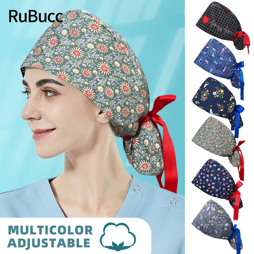 

Регулируемые разноцветные клинические шапочки для мужчин и женщин