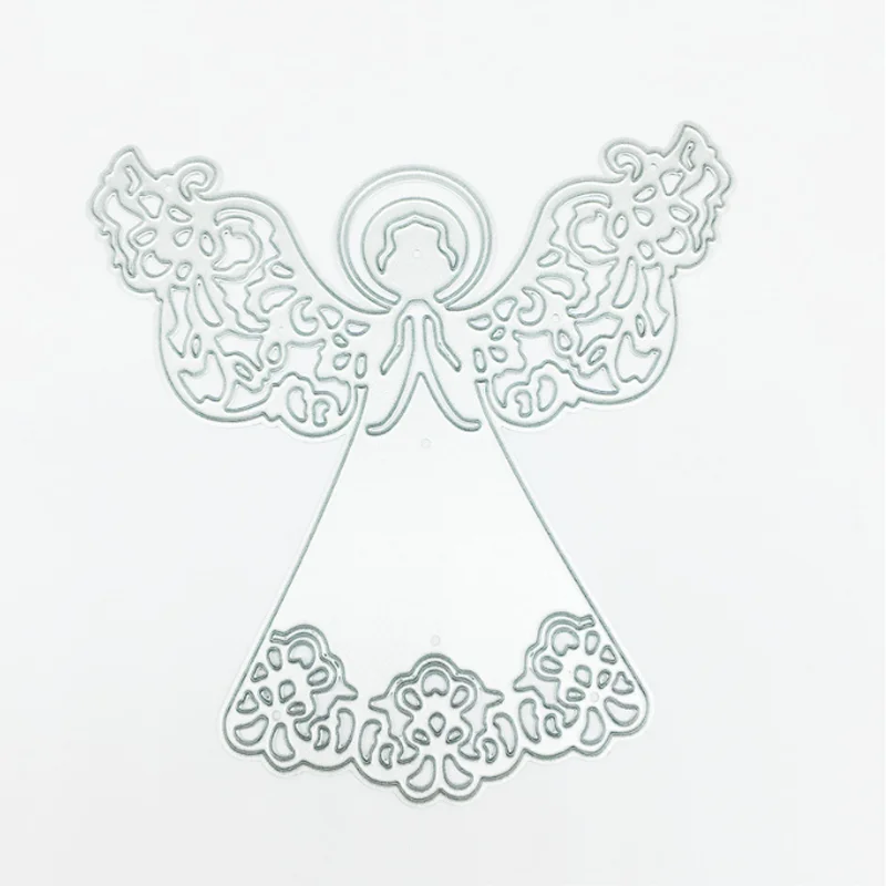 Металлические Вырубные штампы Kawaii Angel Etching Сделай Сам Скрапбукинг вырез