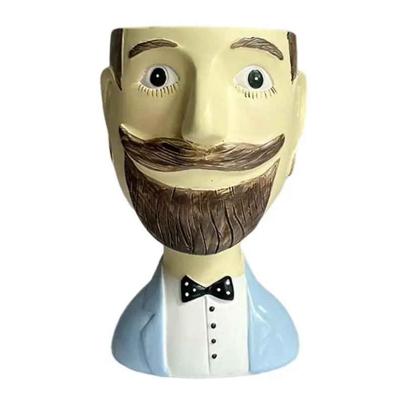 

Face Flower Pots Man-Like Head Plant Pot Face Pots For Plants Plant Pots Outdoor Head Planters For Indoor Plants Pots For Indoor