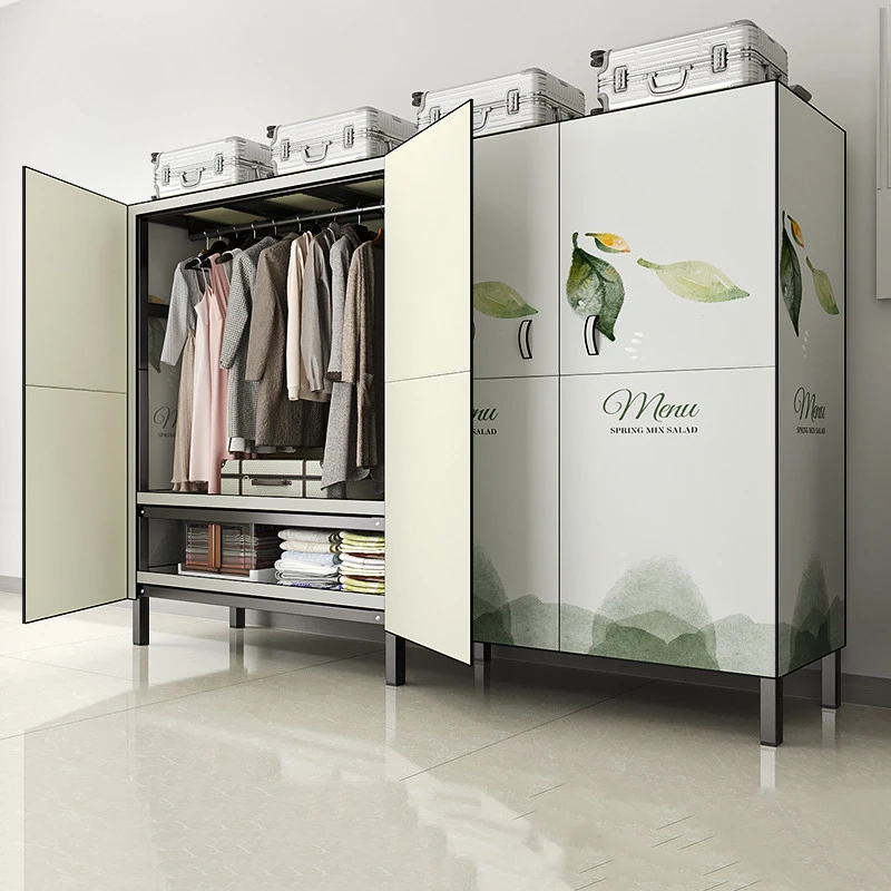 Складные скандинавские шкафы для одежды стальной дисплей бесплатная доставка