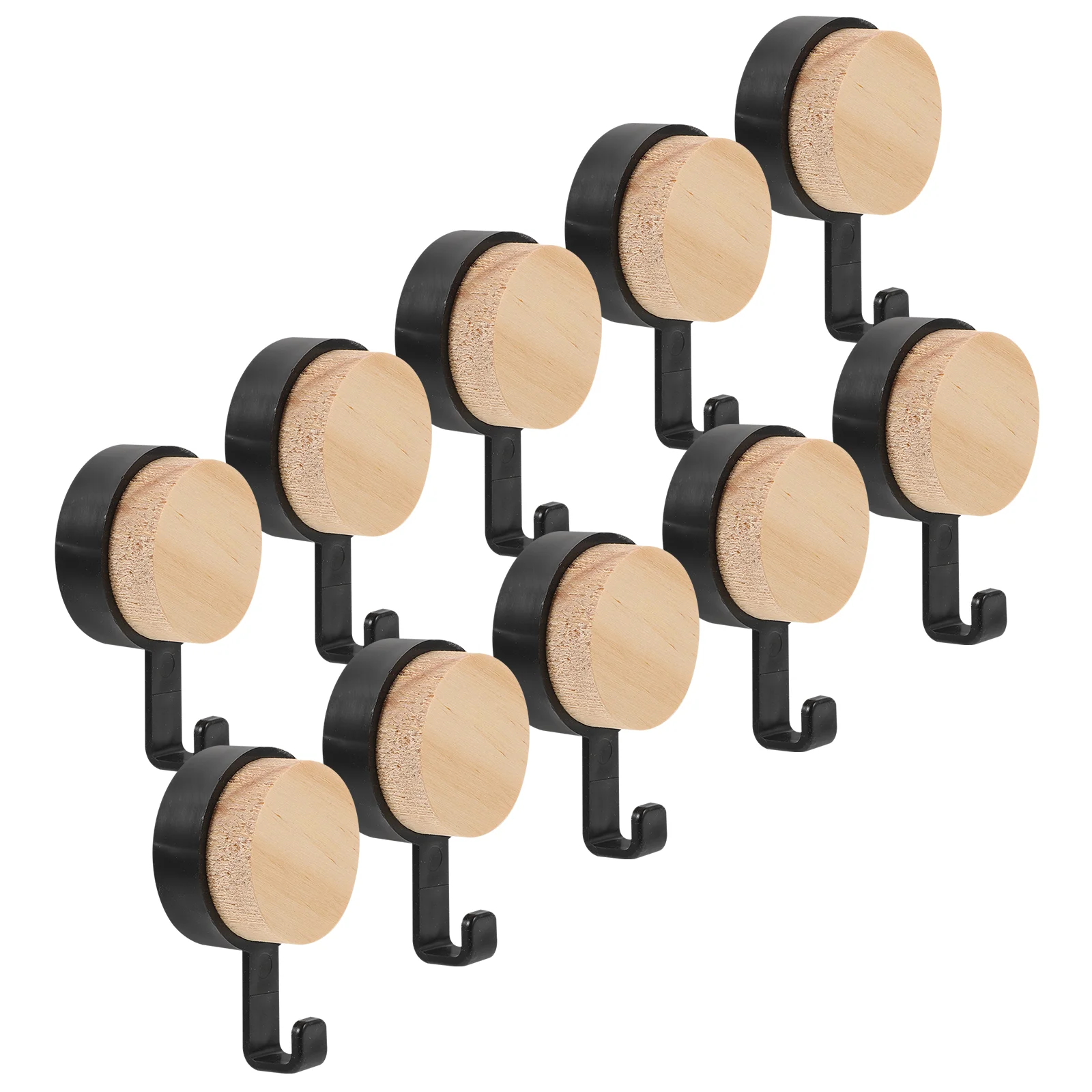 

10pcs Wooden Wall Hooks Hanging Hooks Coat Hooks Farmhouse Wall Hooks Kitchen Hooks