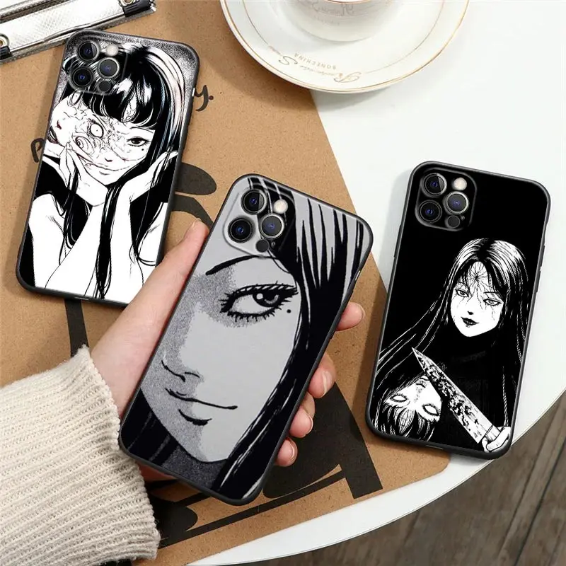 Чехол для телефона Horror Comic T-Tomie-Junji Ito Manga Apple iPhone 16e 16 15 14 13 12 11 Pro Max XR XS 8 Plus SE2 чехлы на
