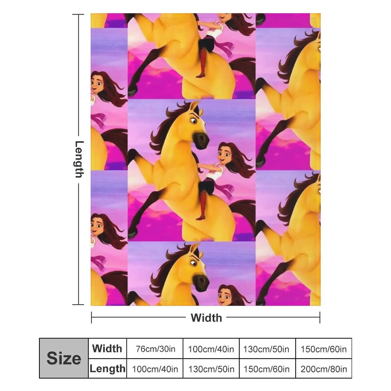 Lucky Prescott Spirit мультфильм 2021 нестандартный стейк жеребец Cimarron Плед Диваны Детские