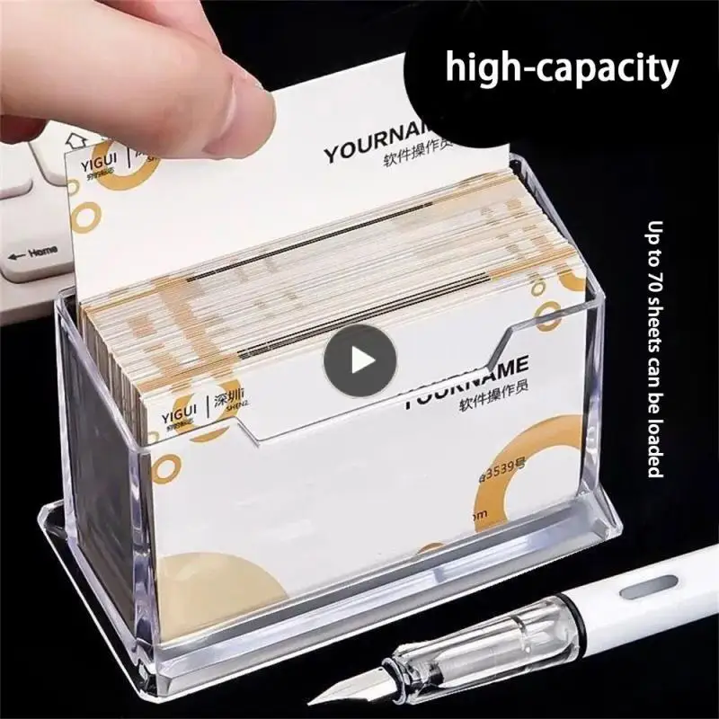 

Деловой стеллаж для офиса, прозрачная акриловая витрина для визиток, Многофункциональная подставка для хранения визиток
