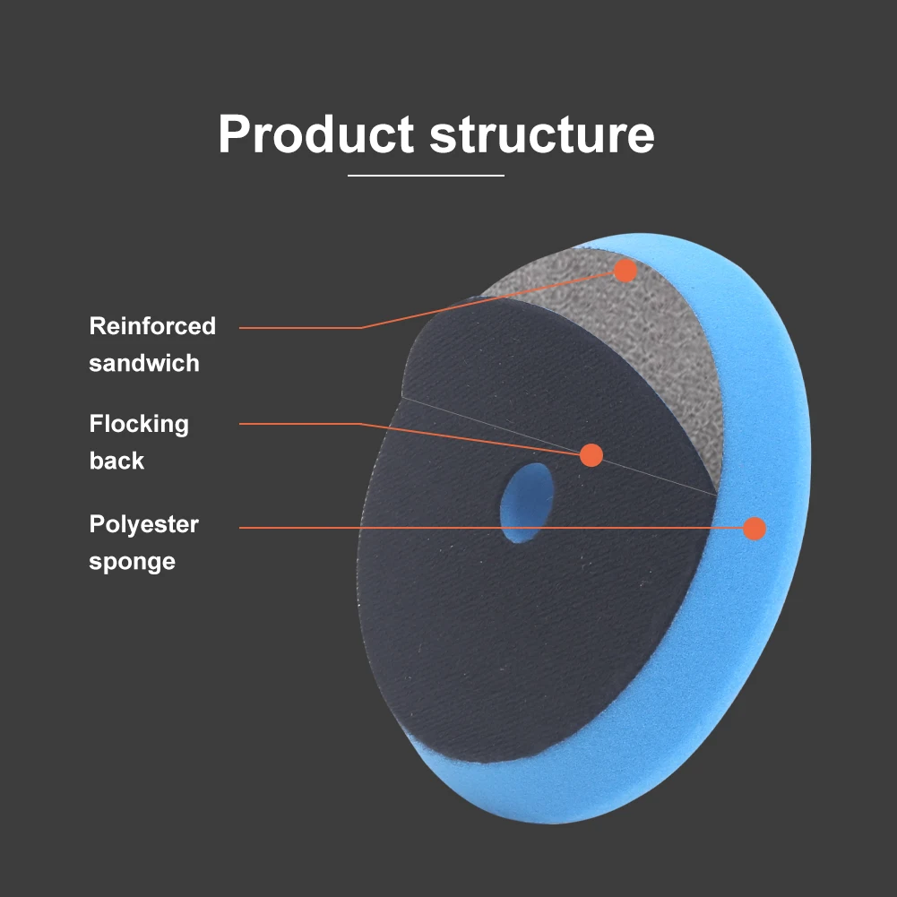 Полировальные полировальные подушечки 6-дюймовая орбитальная буферная