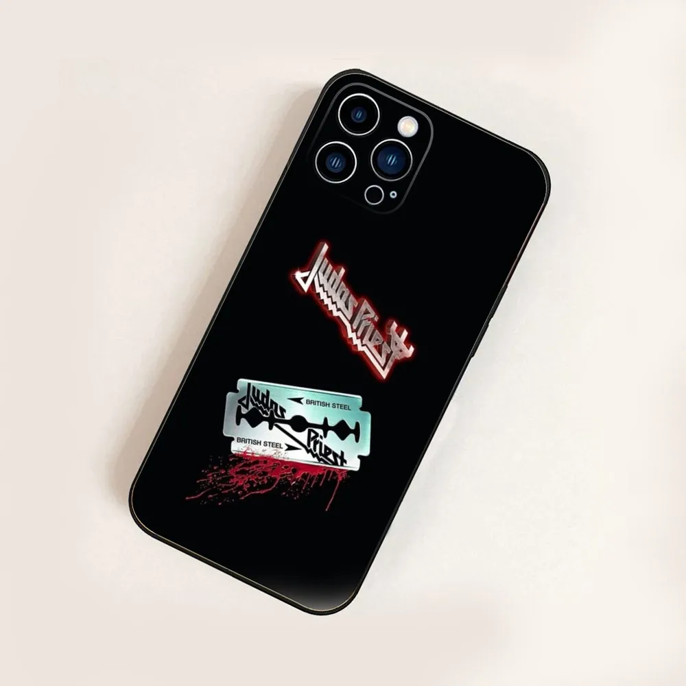 Чехол для телефона Rock J-Judas Band P-Priest iPhone 16 15 14 13 12 Mini 11 Pro XR X XS MAX 7 8 Plus силиконовый