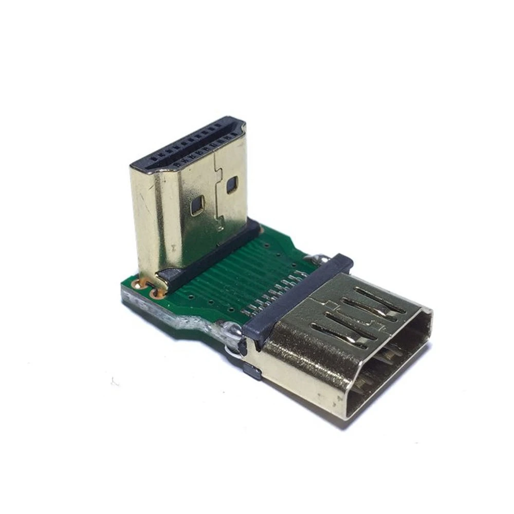 90-градусный HD-адаптер папа-мама HDMI прямоугольная плата ультратонкое угловое