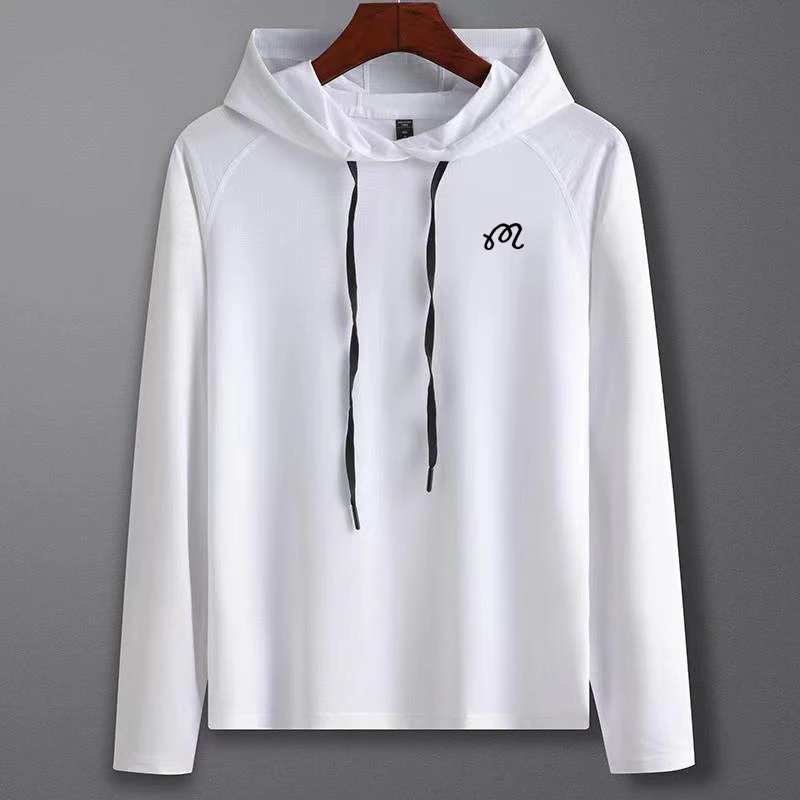 

Malbon Golf 4G Men Hooded Jackets Sun Protection Quick Dry Outdoor Anti-UV Cycling Camping Ultra Light Coat Clothing