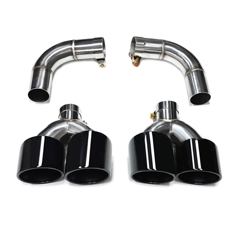 

Автомобильный выхлопной наконечник для Audi Q5 2021 2022 2023 2024, обновленный четырехъядерный глушитель из углеродного волокна, насадка выхлопной системы