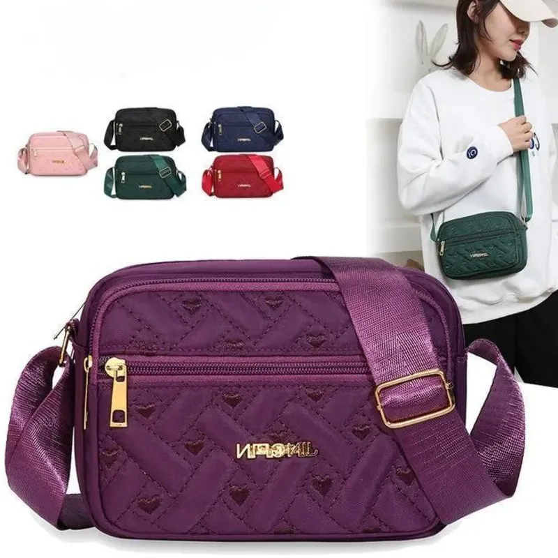 

Nylon Fabric Diagonal Cross Shoulder Bag For Middle-aged And Elderly Mothers, Outdoor Leisure Mobile Phone Change