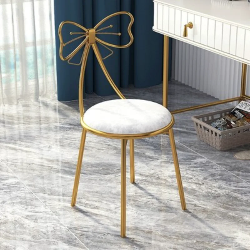 Nail Salon Stool Makeup Vanity Chair Cafe Bar Butterfly Loun
